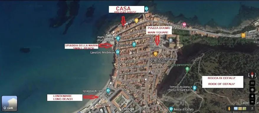Appartamento Balcone sul mare Cefalù 0*,